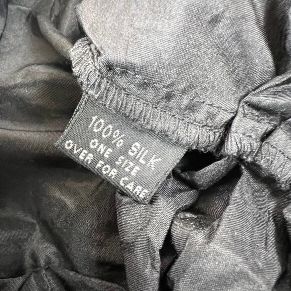 Krista Larson Womens 100% Silk Collar Button Front Blazer Jacket OS - Picture 6 of 6